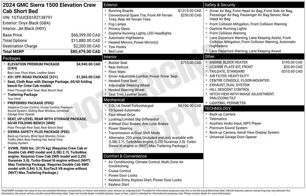 Certified 2024 GMC Sierra 1500 Elevation w/ Elevation Premium Package AWD/4WD image 11