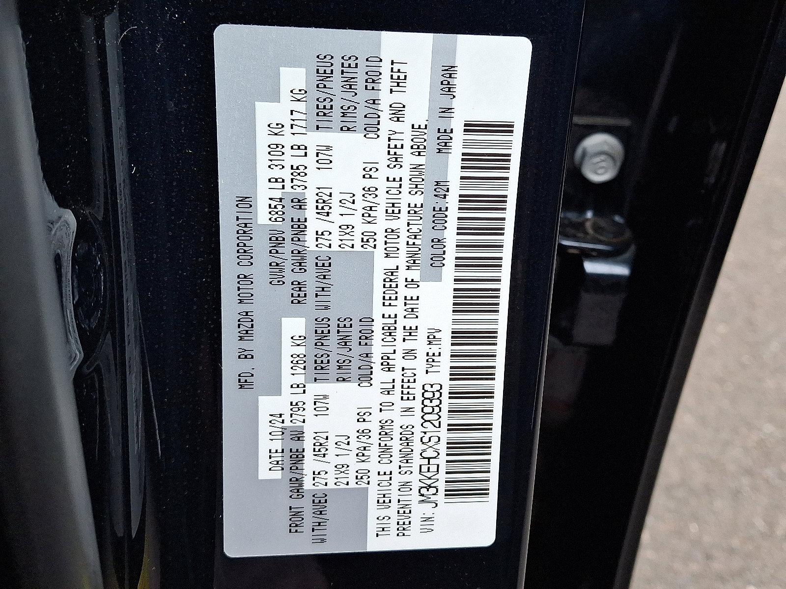 Certified 2025 MAZDA CX-90 3.3 Turbo S w/ Premium Plus image 30