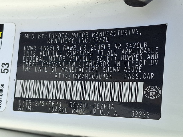 Used 2021 Toyota Camry TRD w/ TRD Package w/JBL Audio FWD image 25