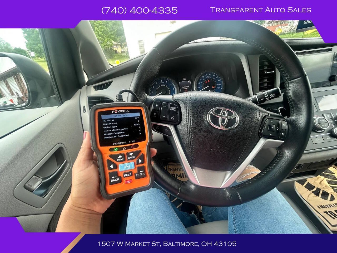 Used 2017 Toyota Sienna XLE w/ XLE Navigation Package AWD/4WD image 23