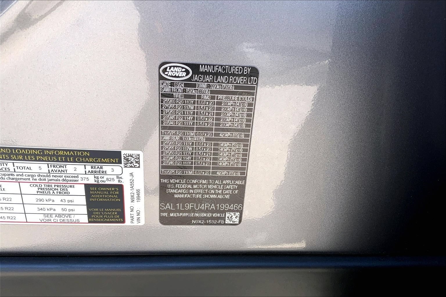 Certified 2024 Land Rover Range Rover Sport Dynamic SE AWD/4WD image 33