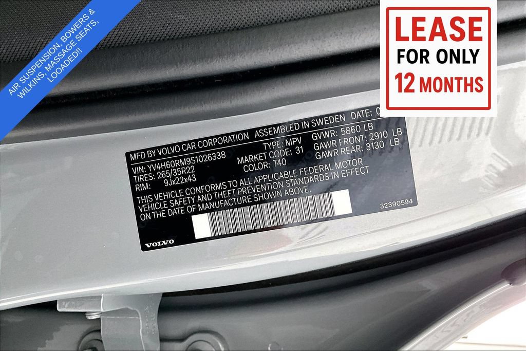 Used 2025 Volvo XC60 T8 Ultra w/ Protection Package Premier AWD/4WD image 43