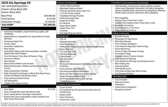 Used 2025 Kia Sportage EX image 17