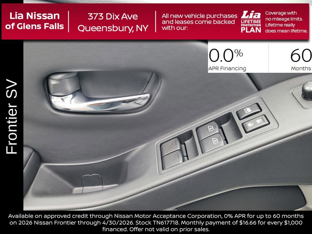 New 2026 Nissan Frontier SV w/ SV Convenience Package image 16