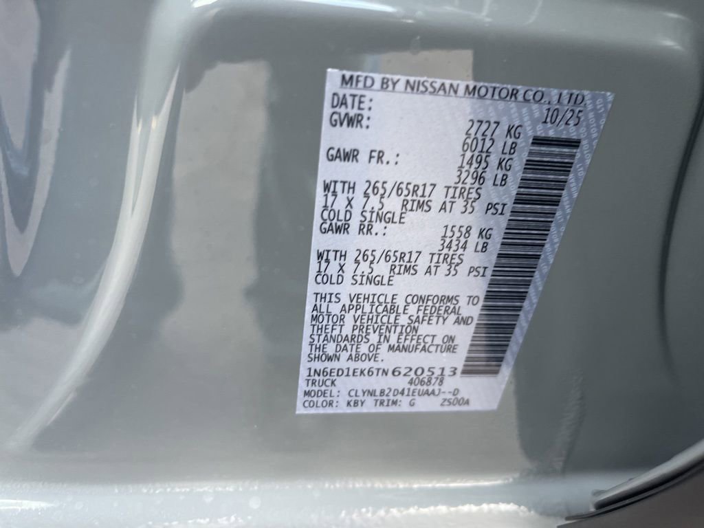 New 2026 Nissan Frontier SV w/ All-Weather Content Package image 33