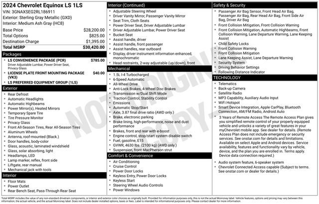 Used 2024 Chevrolet Equinox LS w/ LS Convenience Package AWD/4WD image 5