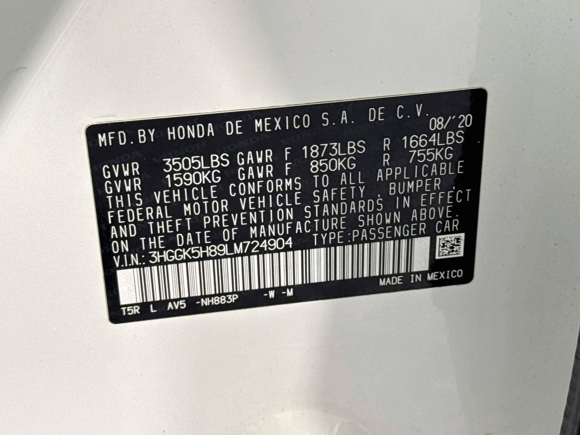 Certified 2020 Honda Fit EX image 30