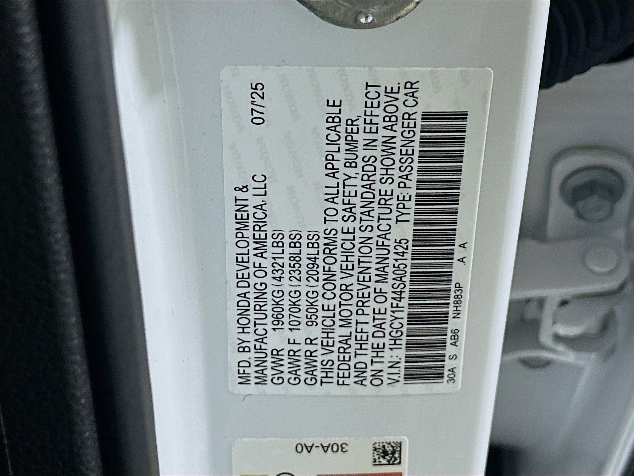 Used 2025 Honda Accord SE image 12