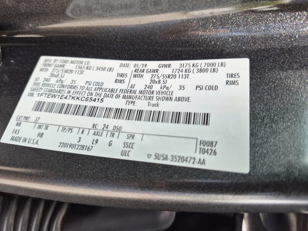 Used 2019 Ford F150 Lariat w/ Equipment Group 502A Luxury AWD/4WD image 30