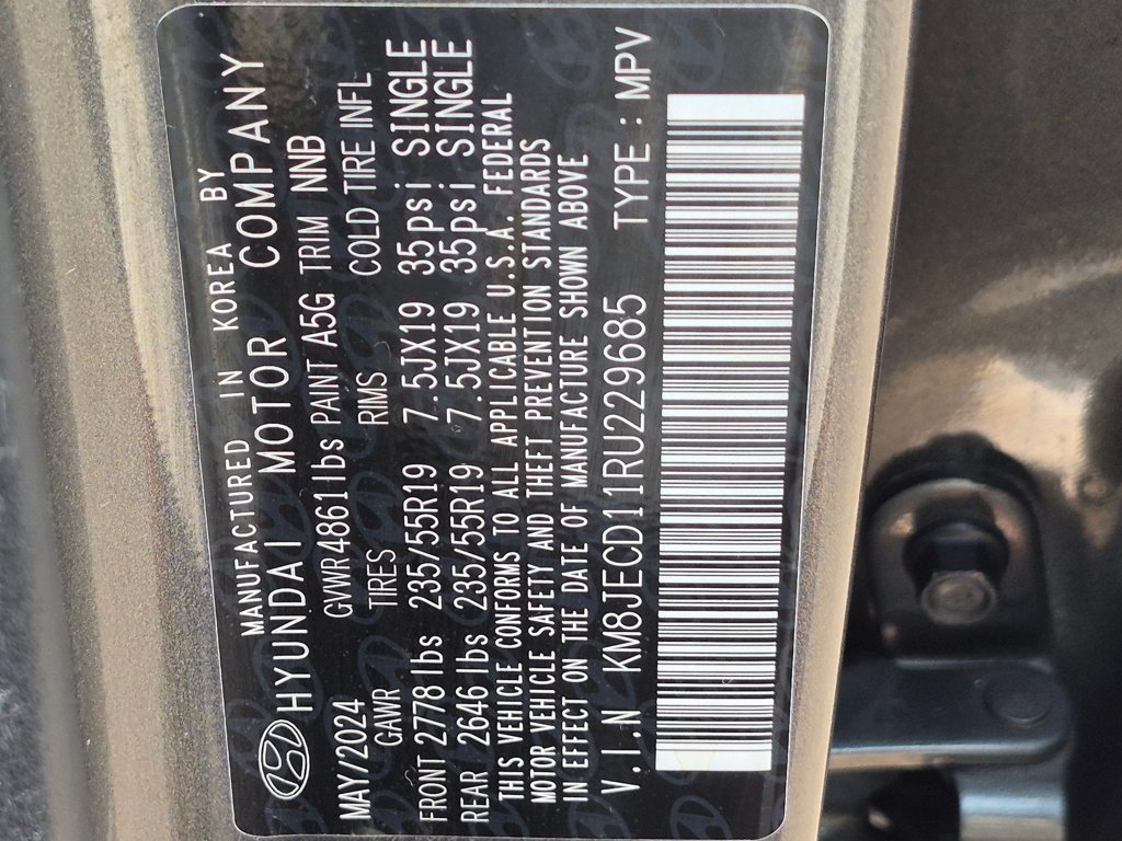 Certified 2024 Hyundai Tucson Limited AWD/4WD image 30