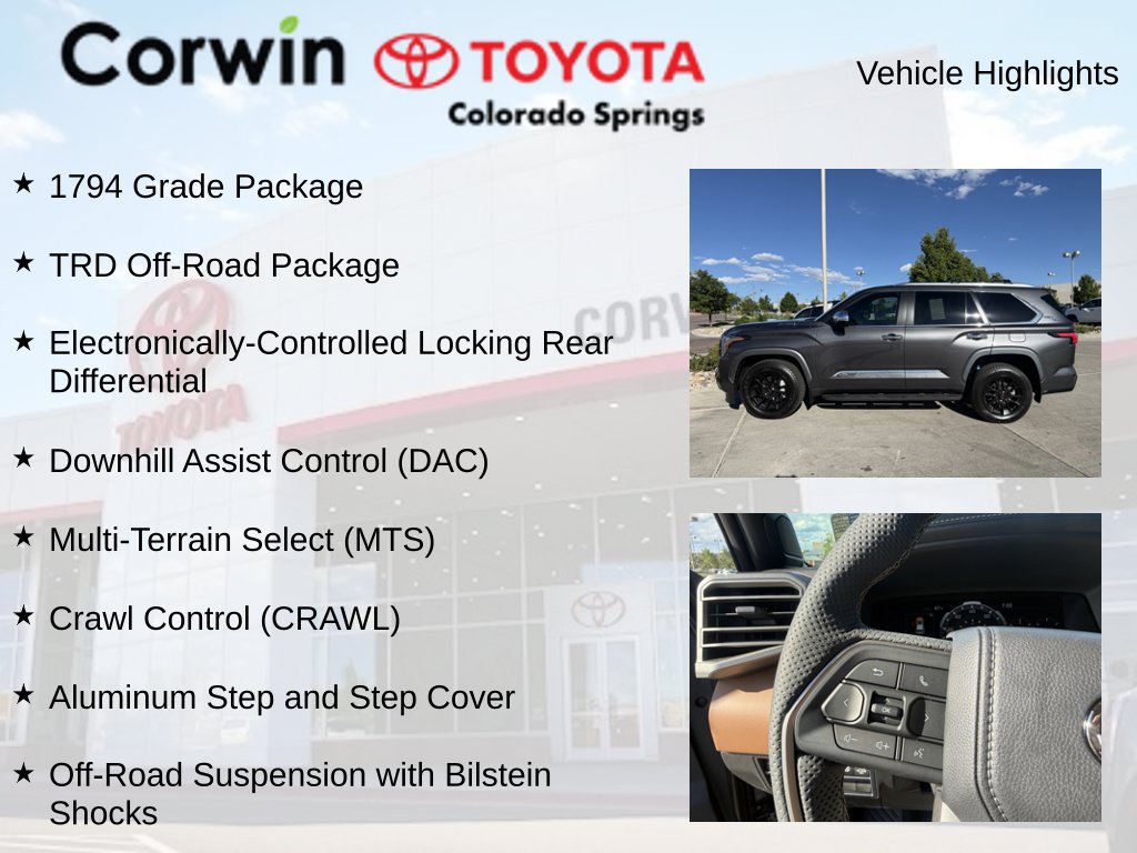Used 2026 Toyota Sequoia 1794 Edition w/ TRD Off-Road Package AWD/4WD image 15