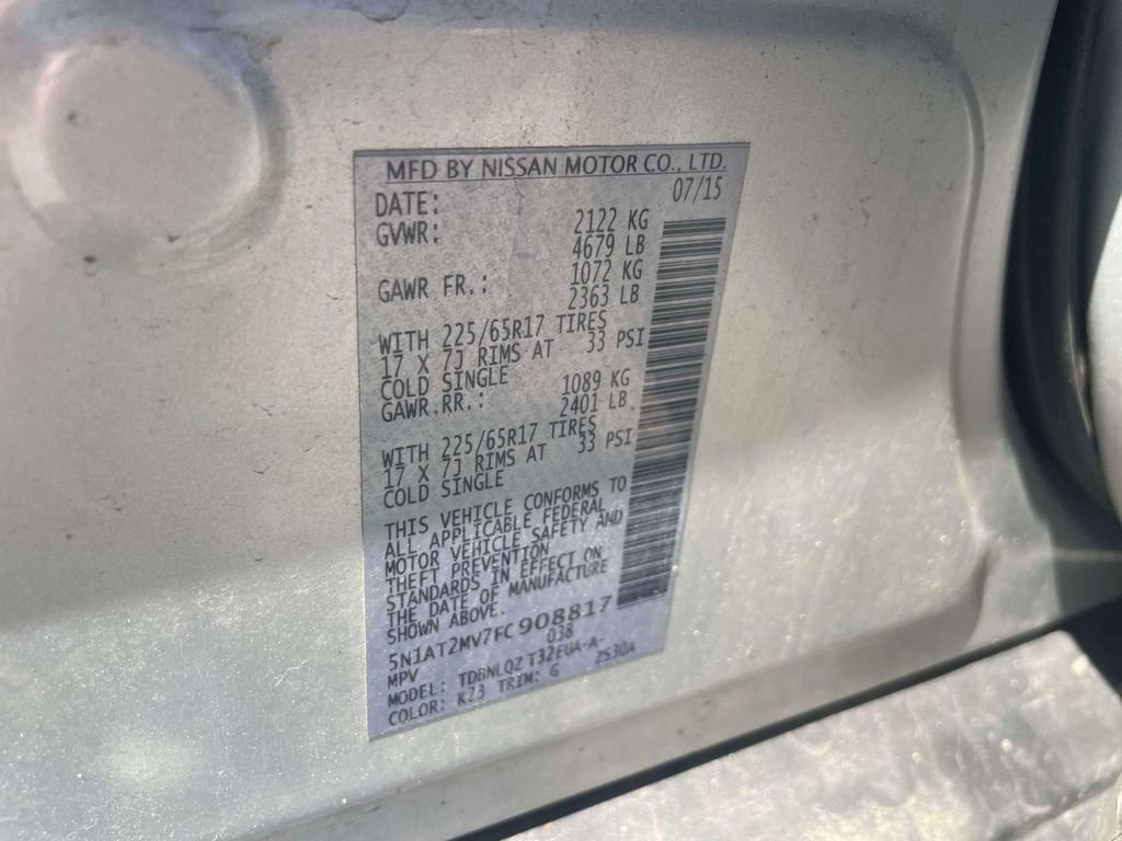 Used 2015 Nissan Rogue SV w/ SV Moonroof Package image 19