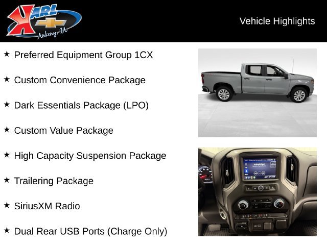 Used 2024 Chevrolet Silverado 1500 Custom AWD/4WD image 2