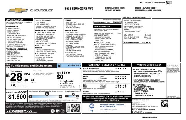 Used 2023 Chevrolet Equinox RS FWD image 3