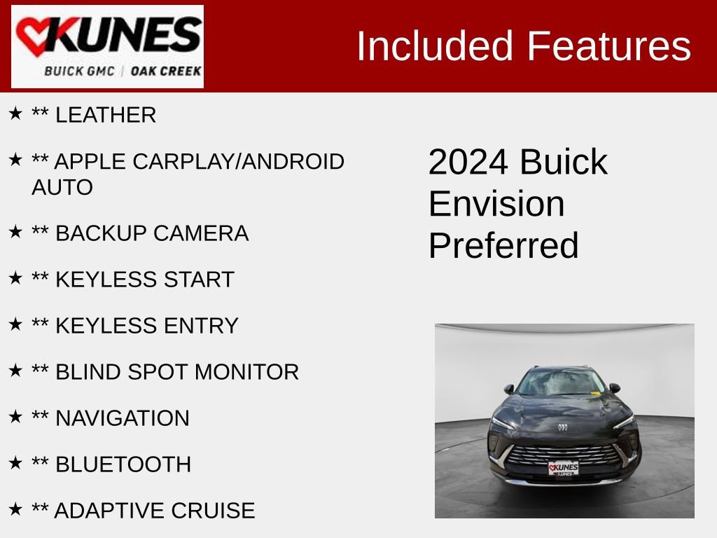 Used 2024 Buick Envision Preferred AWD/4WD image 2