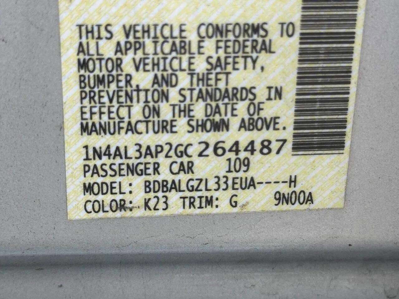 Used 2016 Nissan Altima 2.5 S w/ Power Driver Seat Package FWD image 9