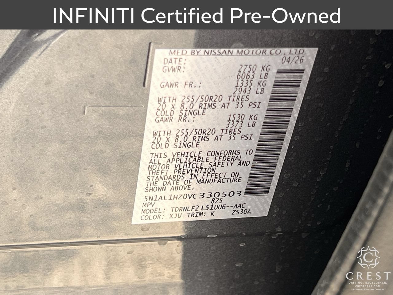 Certified 2027 INFINITI QX60 Autograph w/ Dark Cargo Package AWD/4WD image 34