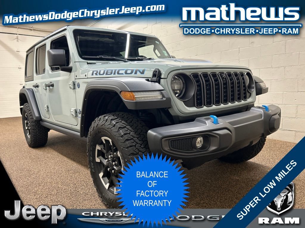 Used 2024 Jeep Wrangler Unlimited Rubicon 4xe w/ Technology Group