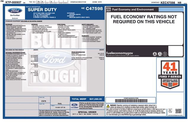 Used 2019 Ford F250 XL w/ XL Value Package RWD image 4