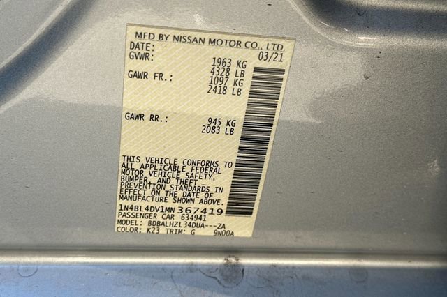 Used 2021 Nissan Altima 2.5 SV image 3