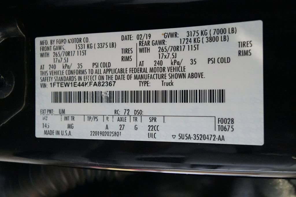 Used 2019 Ford F150 XLT AWD/4WD image 42