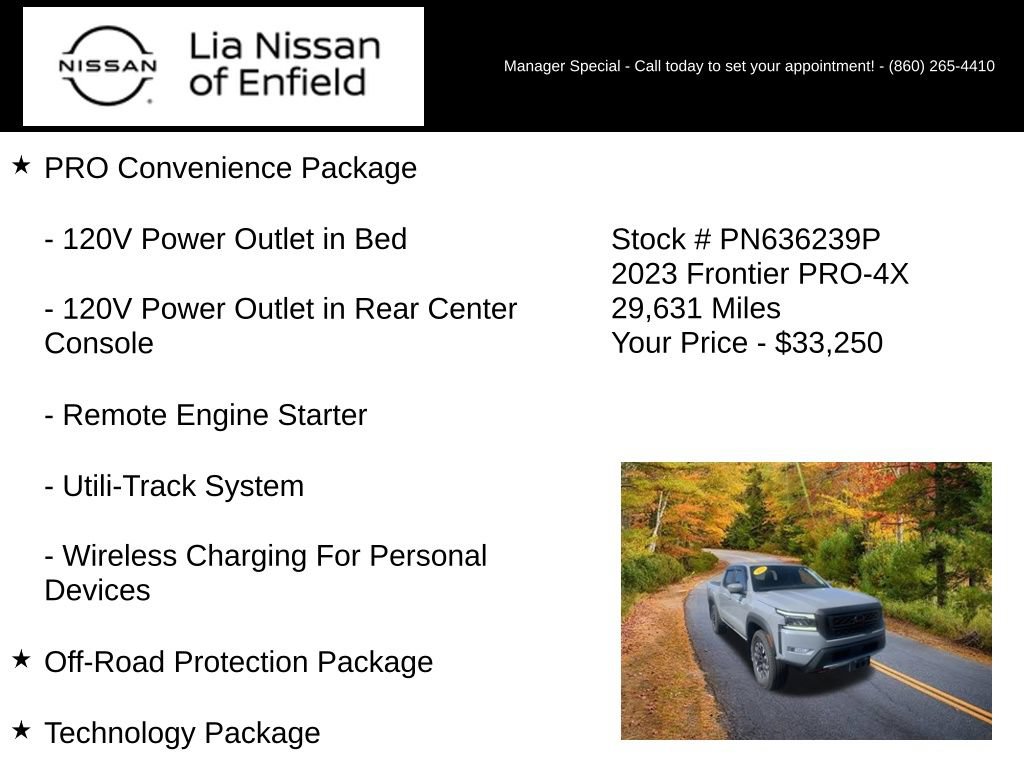 Used 2023 Nissan Frontier PRO-4X w/ Pro Convenience Package AWD/4WD image 10