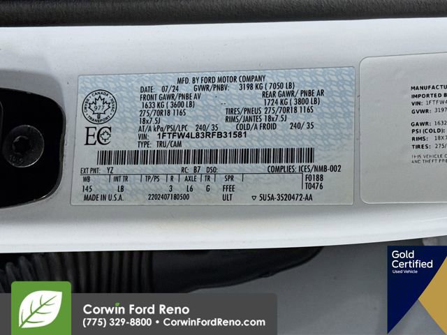 Certified 2024 Ford F150 Tremor w/ Tow/Haul Package image 36