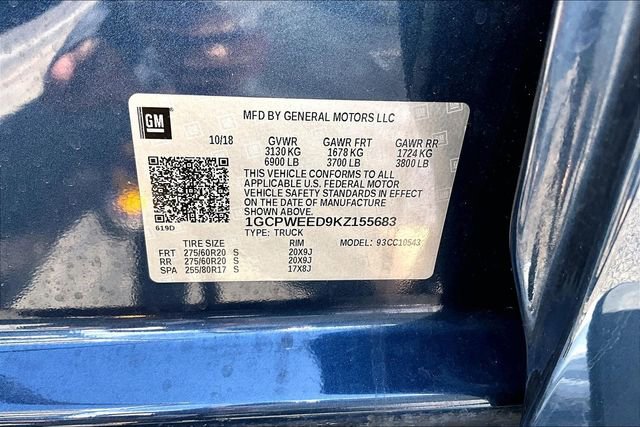 Used 2019 Chevrolet Silverado 1500 LTZ w/ LTZ Plus Package image 20