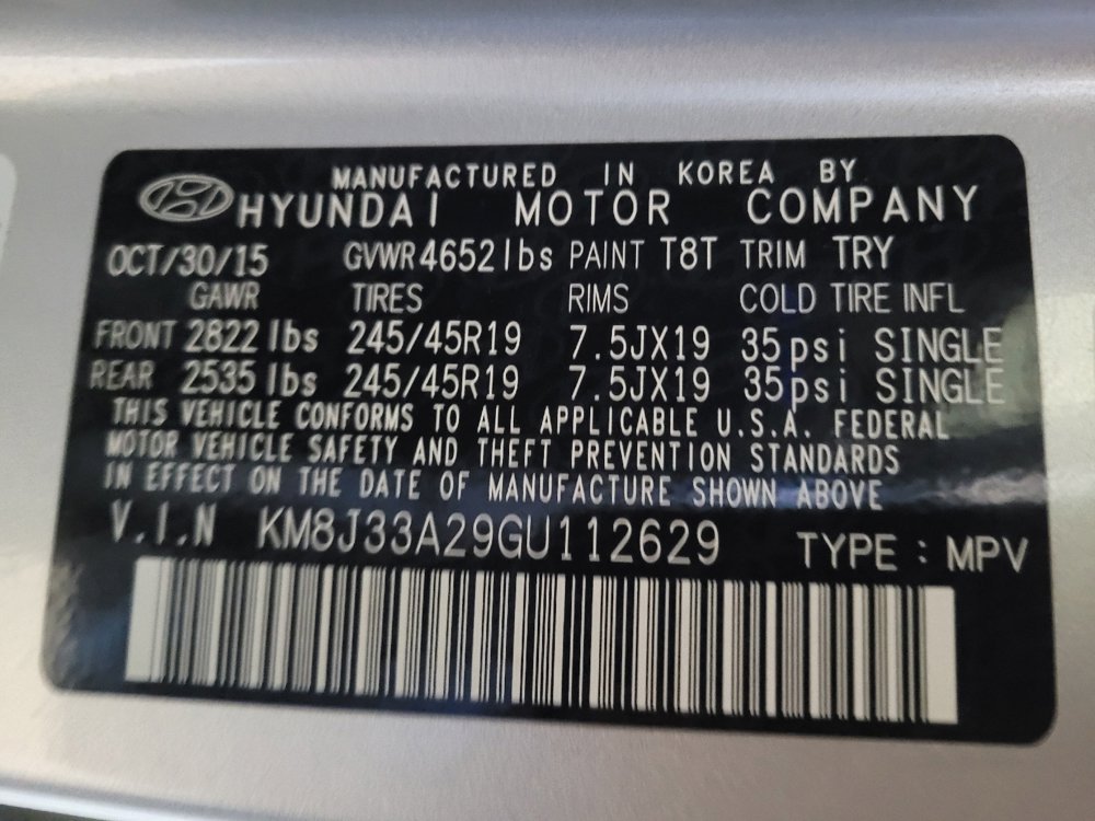Used 2016 Hyundai Tucson Limited w/ Option Group 03 FWD image 33