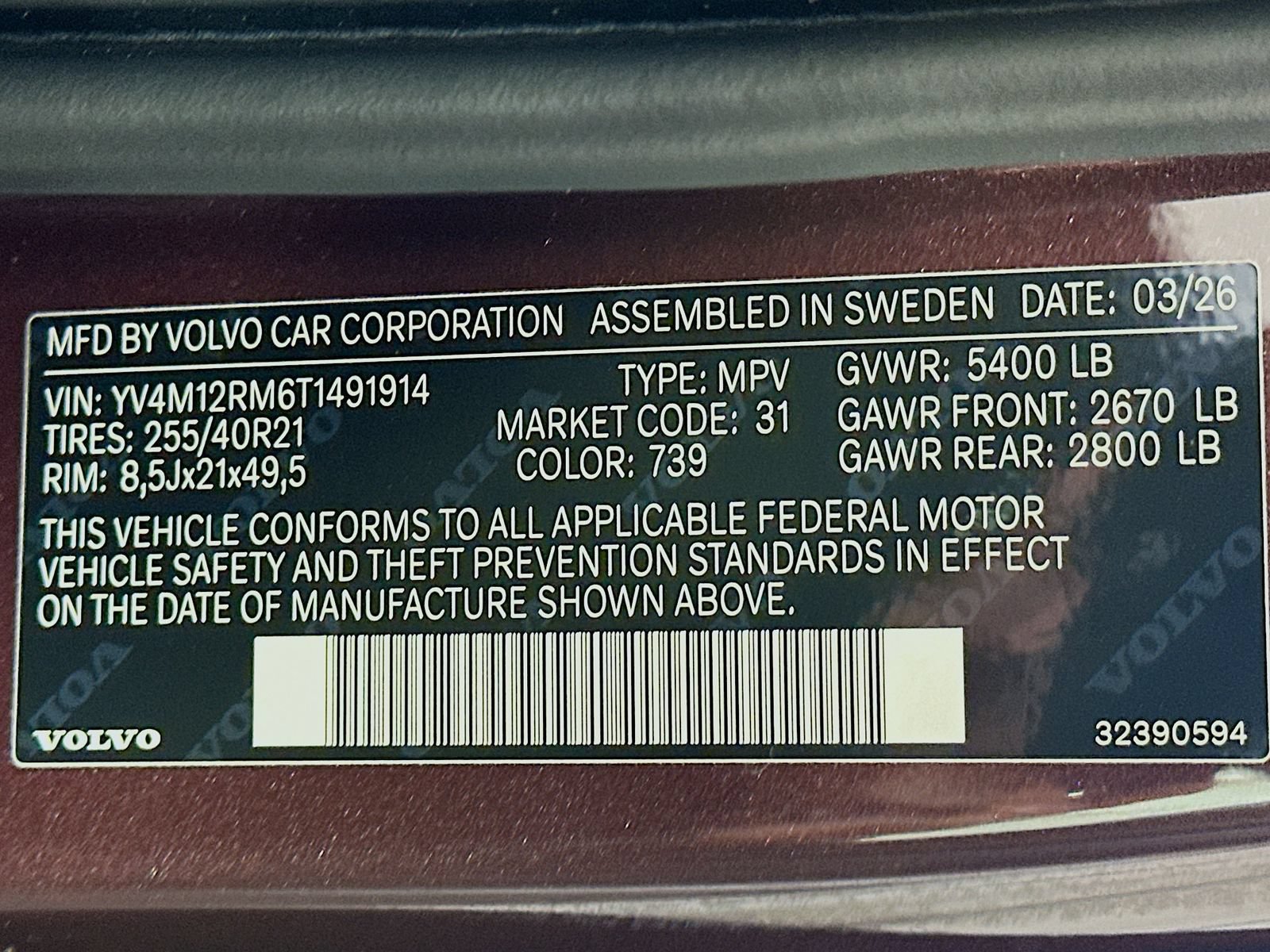 New 2026 Volvo XC60 B5 Ultra w/ Protection Package Premier AWD/4WD image 52