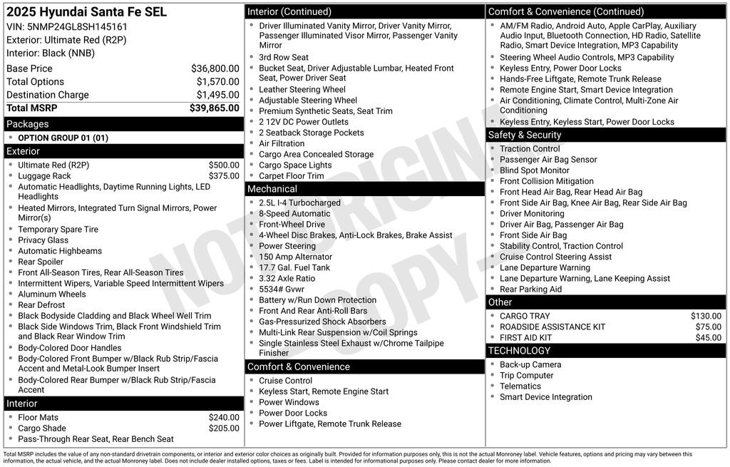 Used 2025 Hyundai Santa Fe SEL image 35