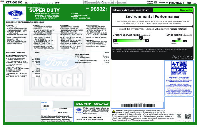 Used 2024 Ford F450 Platinum w/ FX4 Off-Road Package AWD/4WD image 13