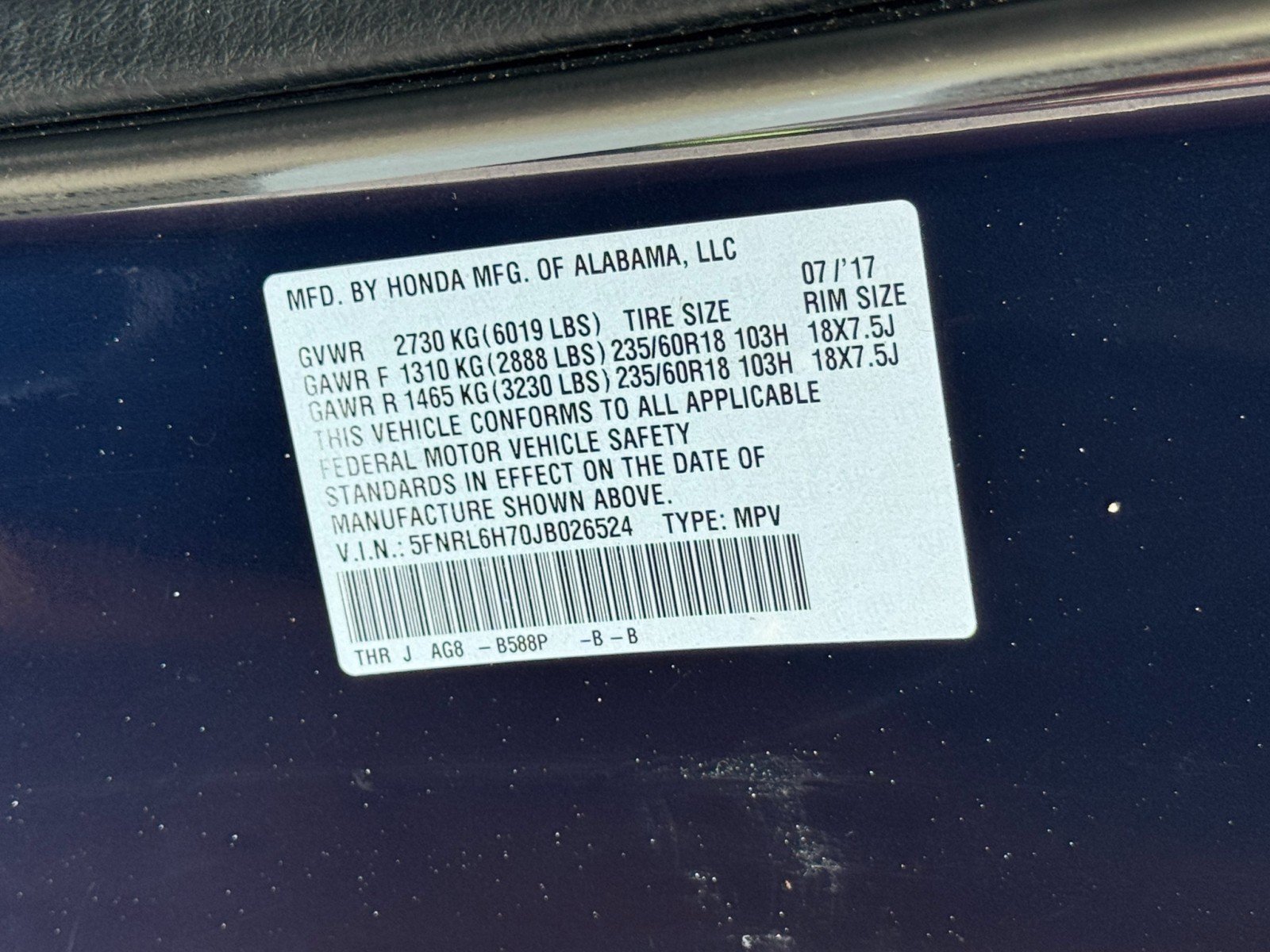 Used 2018 Honda Odyssey EX-L image 45