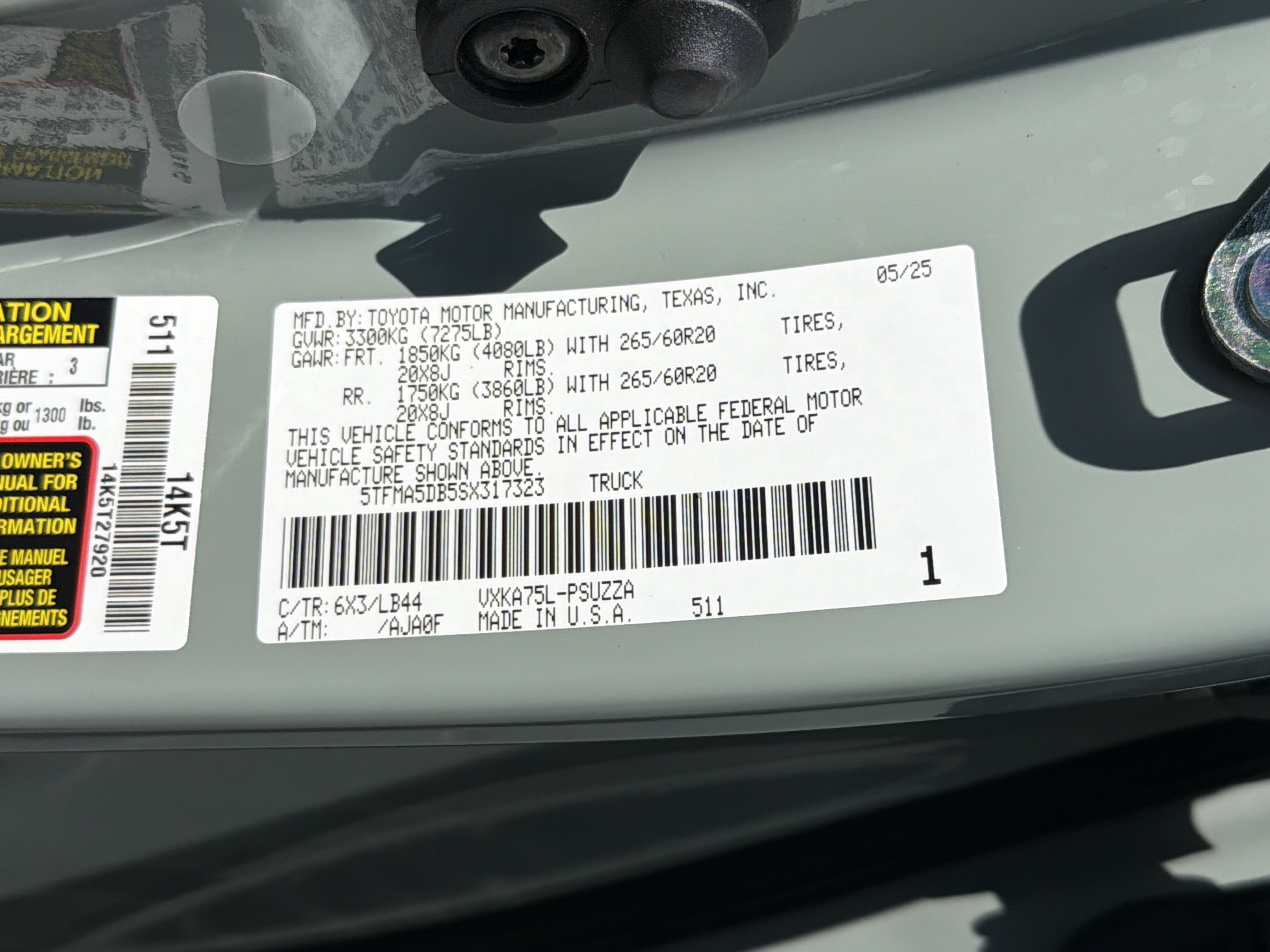 Certified 2025 Toyota Tundra 1794 Edition AWD/4WD image 31