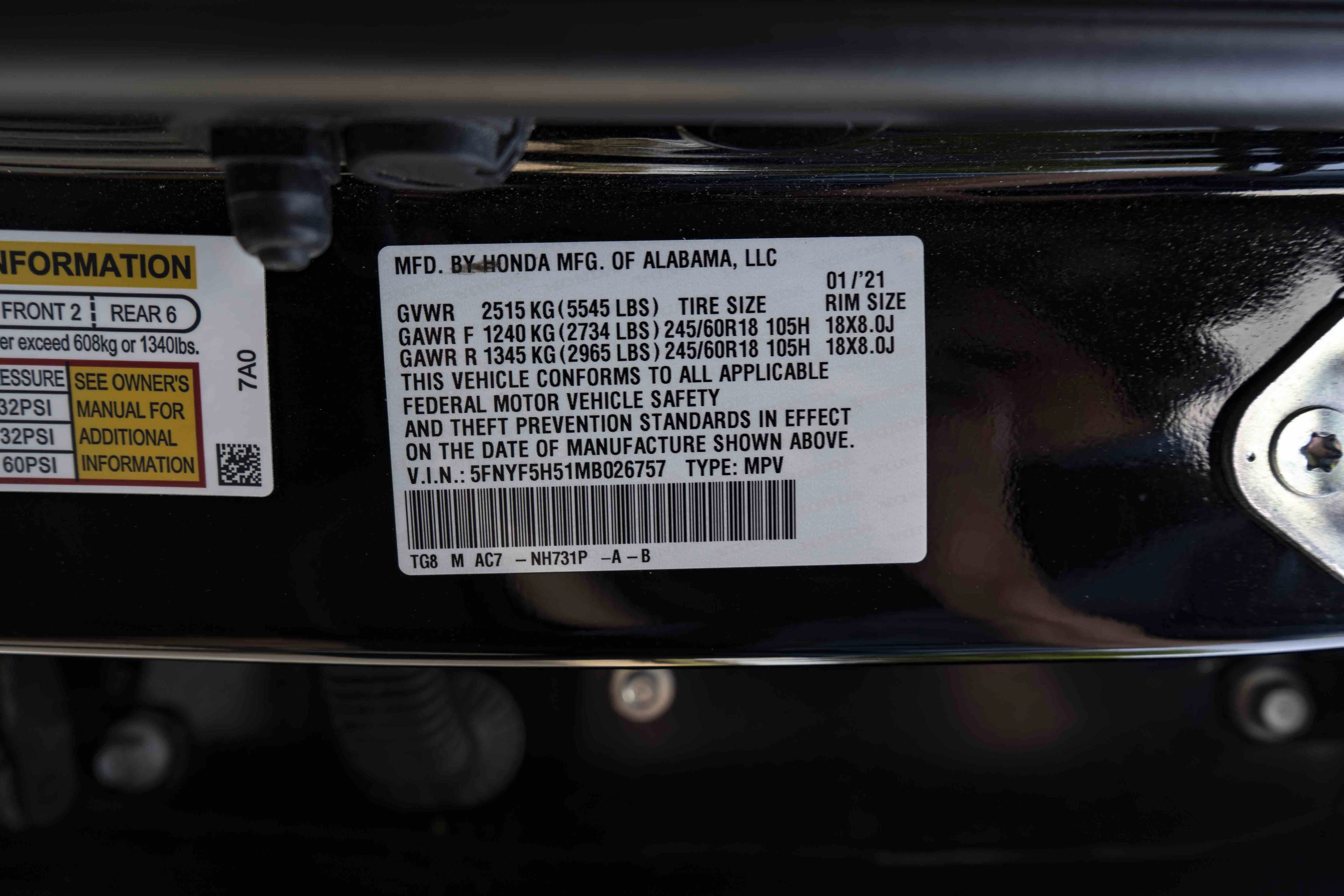 Used 2021 Honda Pilot EX-L image 49