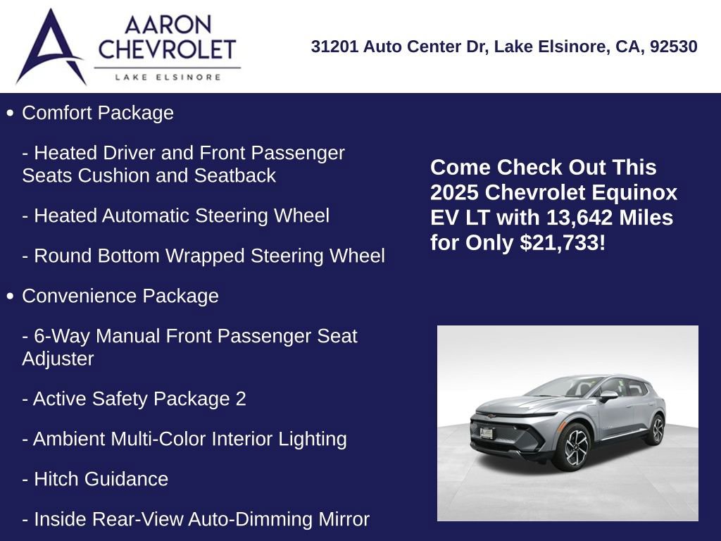 Used 2025 Chevrolet Equinox EV LT w/ Convenience Package image 10
