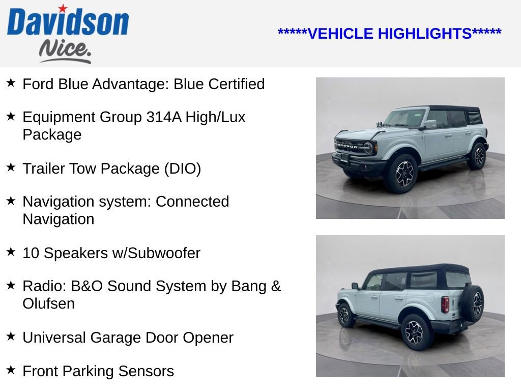 Certified 2024 Ford Bronco Outer Banks AWD/4WD image 4