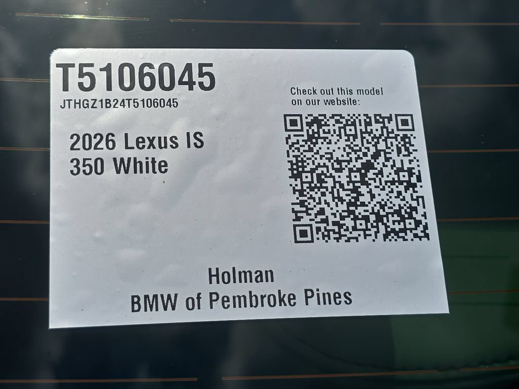 Used 2026 Lexus IS 350 F Sport w/ Special Appearance Package RWD image 29