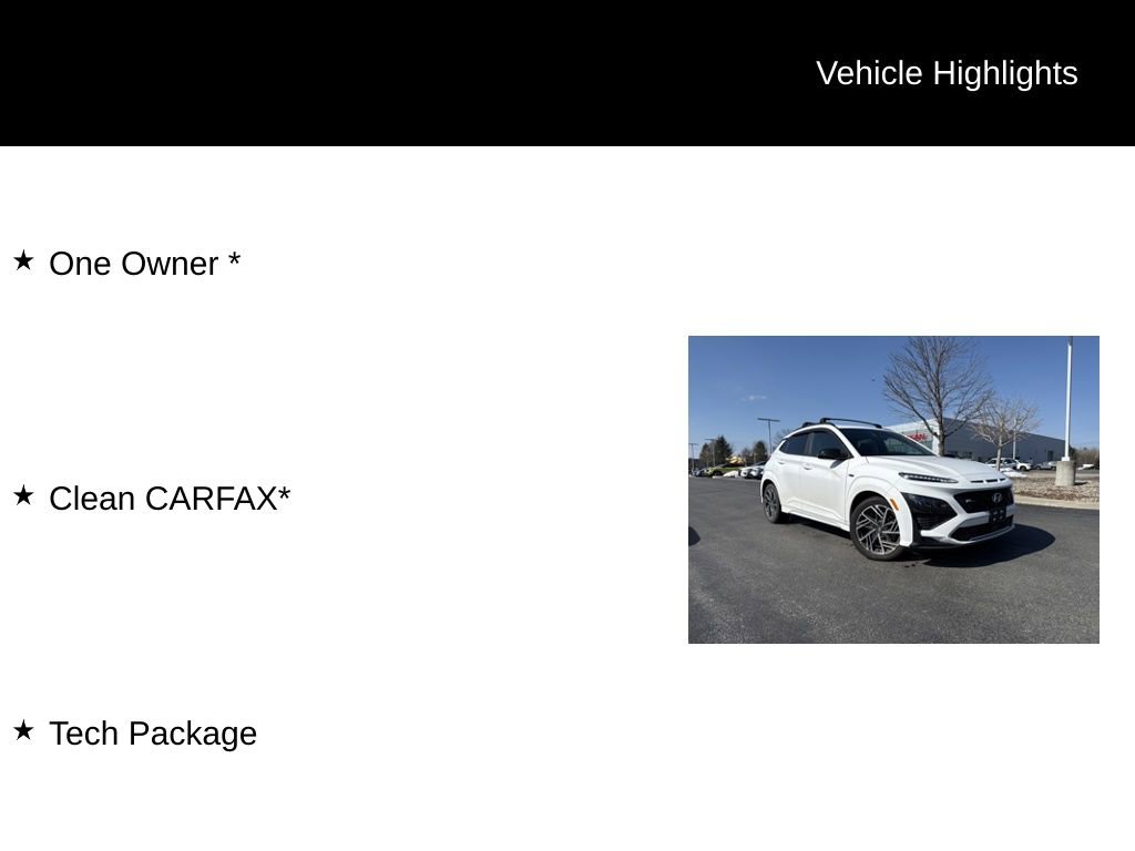 Used 2022 Hyundai Kona N Line w/ Tech Package image 11