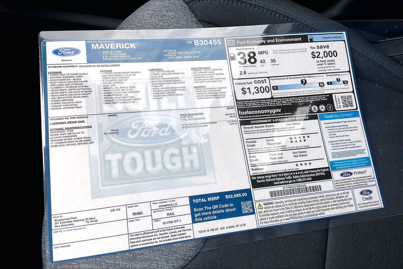 New 2026 Ford Maverick XLT FWD image 19