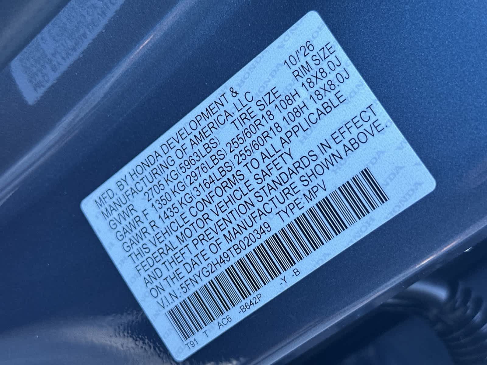 New 2026 Honda Pilot EX-L image 22