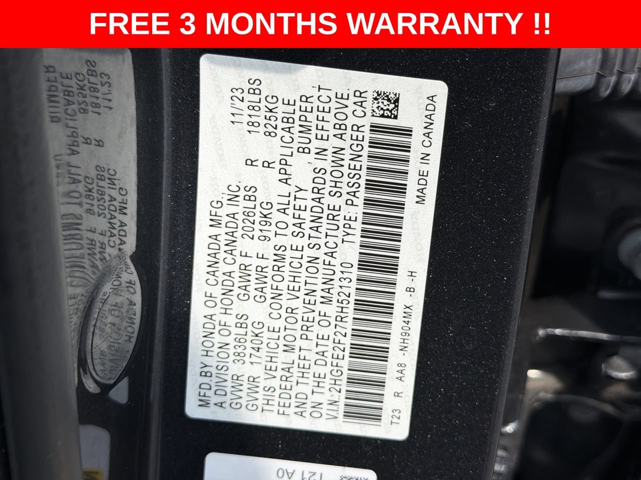 Used 2024 Honda Civic LX image 23
