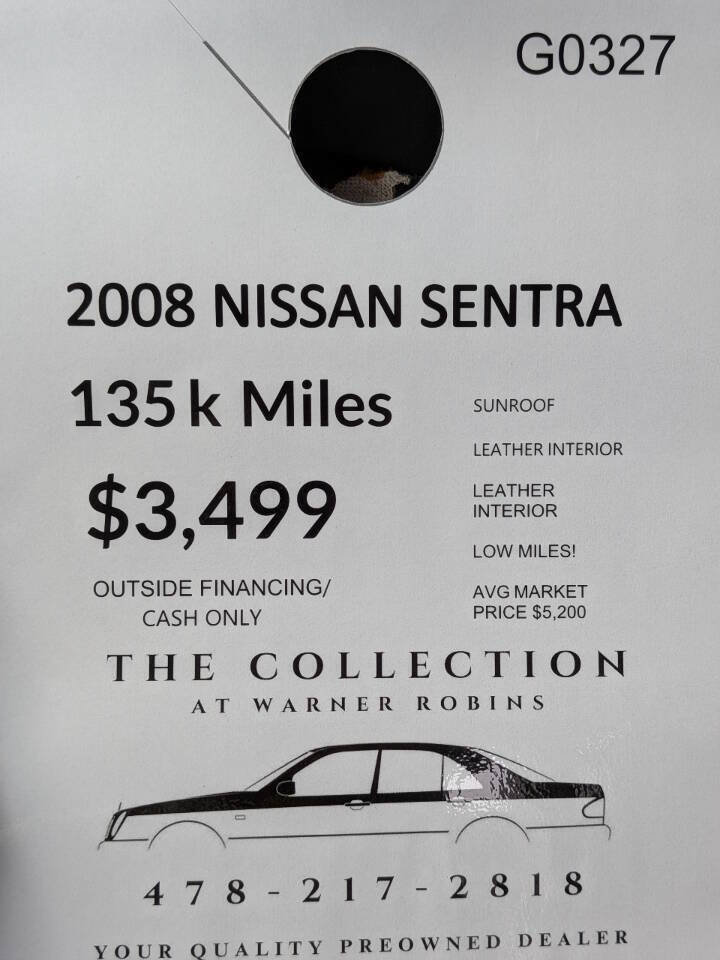 Used 2008 Nissan Sentra 2.0 SL w/ Sunroof Pkg FWD image 2