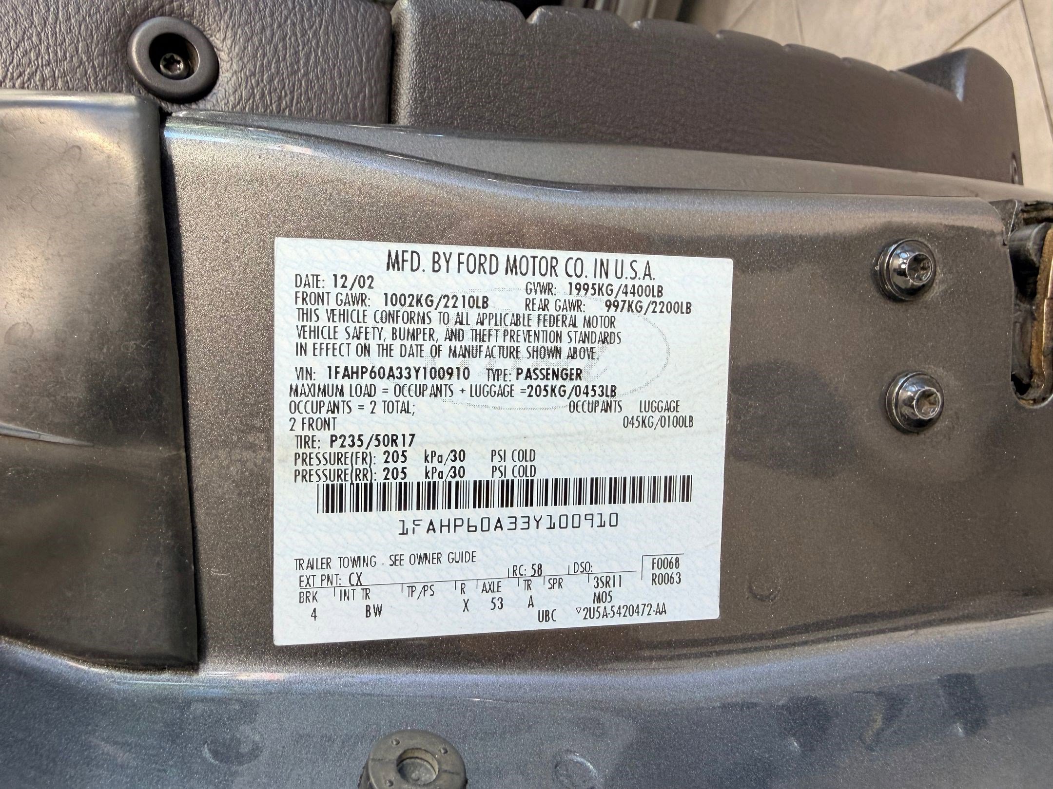 Used 2003 Ford Thunderbird RWD image 19