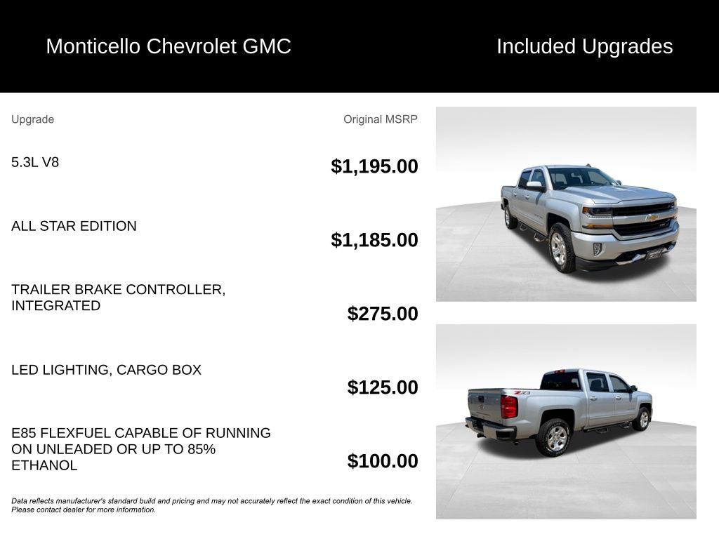 Used 2018 Chevrolet Silverado 1500 LT w/ All Star Edition image 5