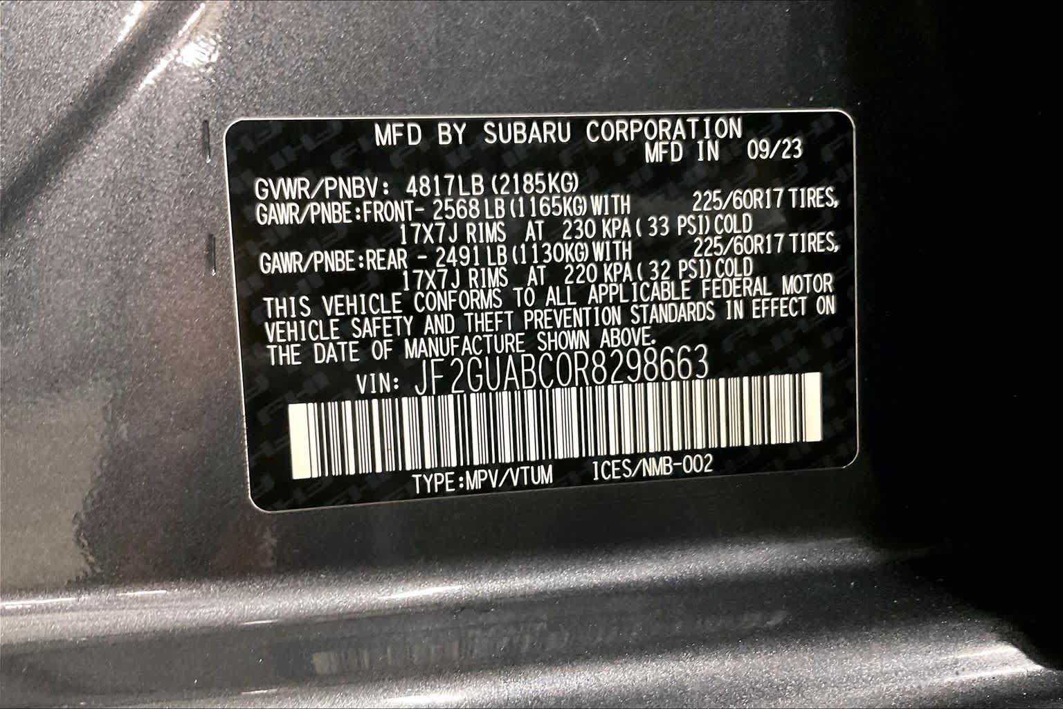 Used 2024 Subaru Crosstrek 2.0i AWD/4WD image 35