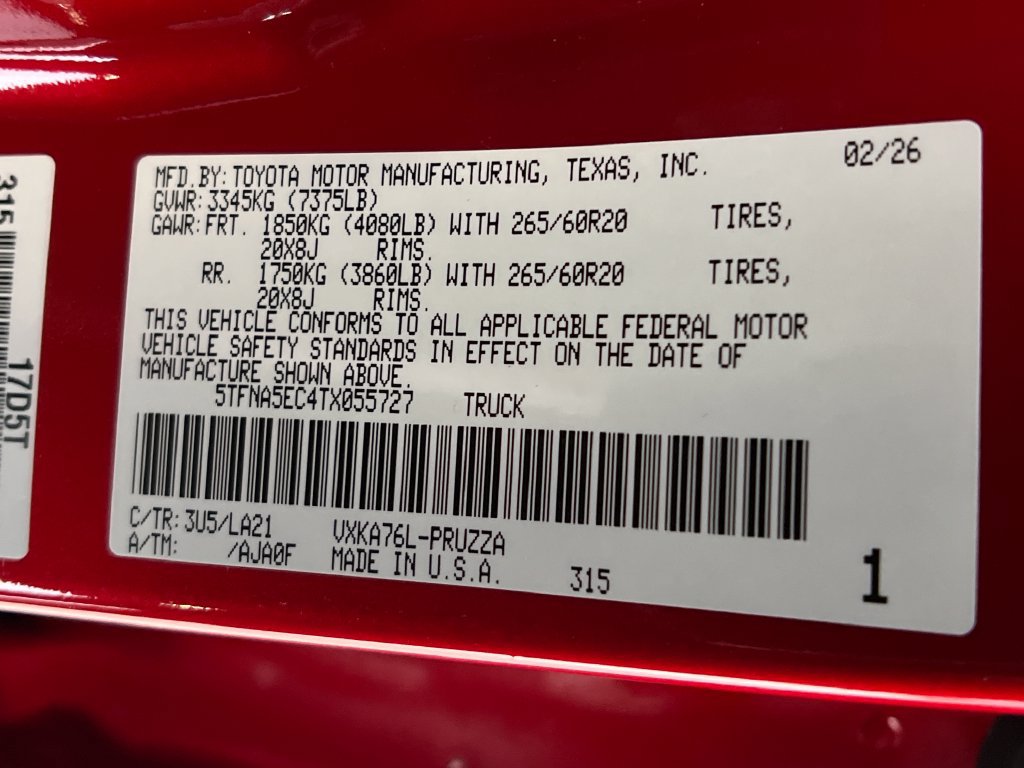 New 2026 Toyota Tundra Platinum AWD/4WD image 25