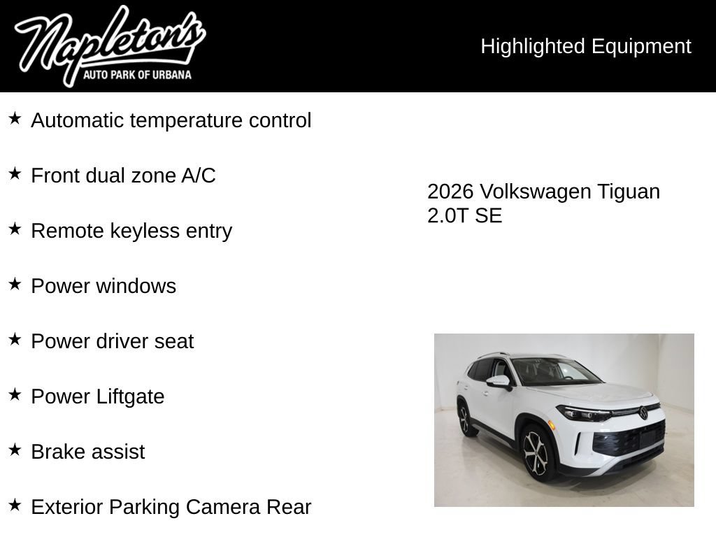 Used 2026 Volkswagen Tiguan SE FWD image 15