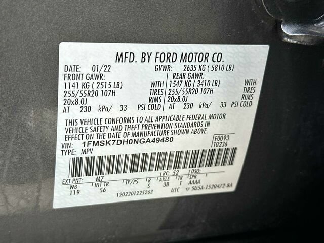 Used 2022 Ford Explorer XLT w/ Equipment Group 202A RWD image 37