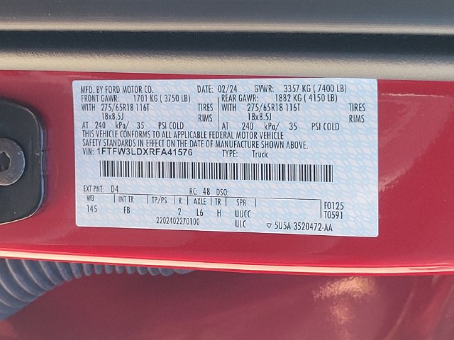 Certified 2024 Ford F150 XLT w/ Equipment Group 302A MID AWD/4WD image 17